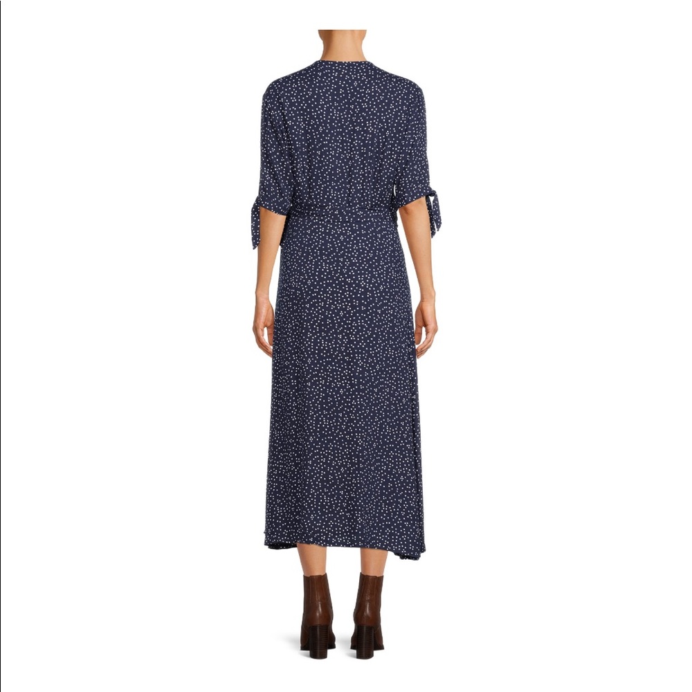 Maternity Print Wrap Dress for Women - Picture 3 of 6
